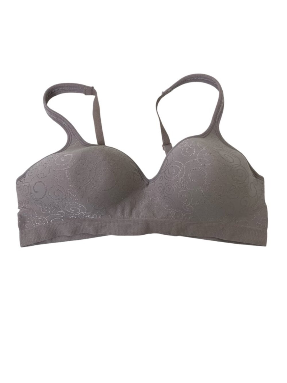Bali Comfort Revolution Wireless Bra 38C Pale Purple Swirl 3463 Moisture Wicking